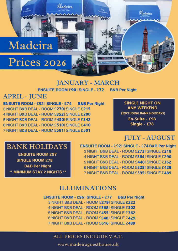 price list 2026
